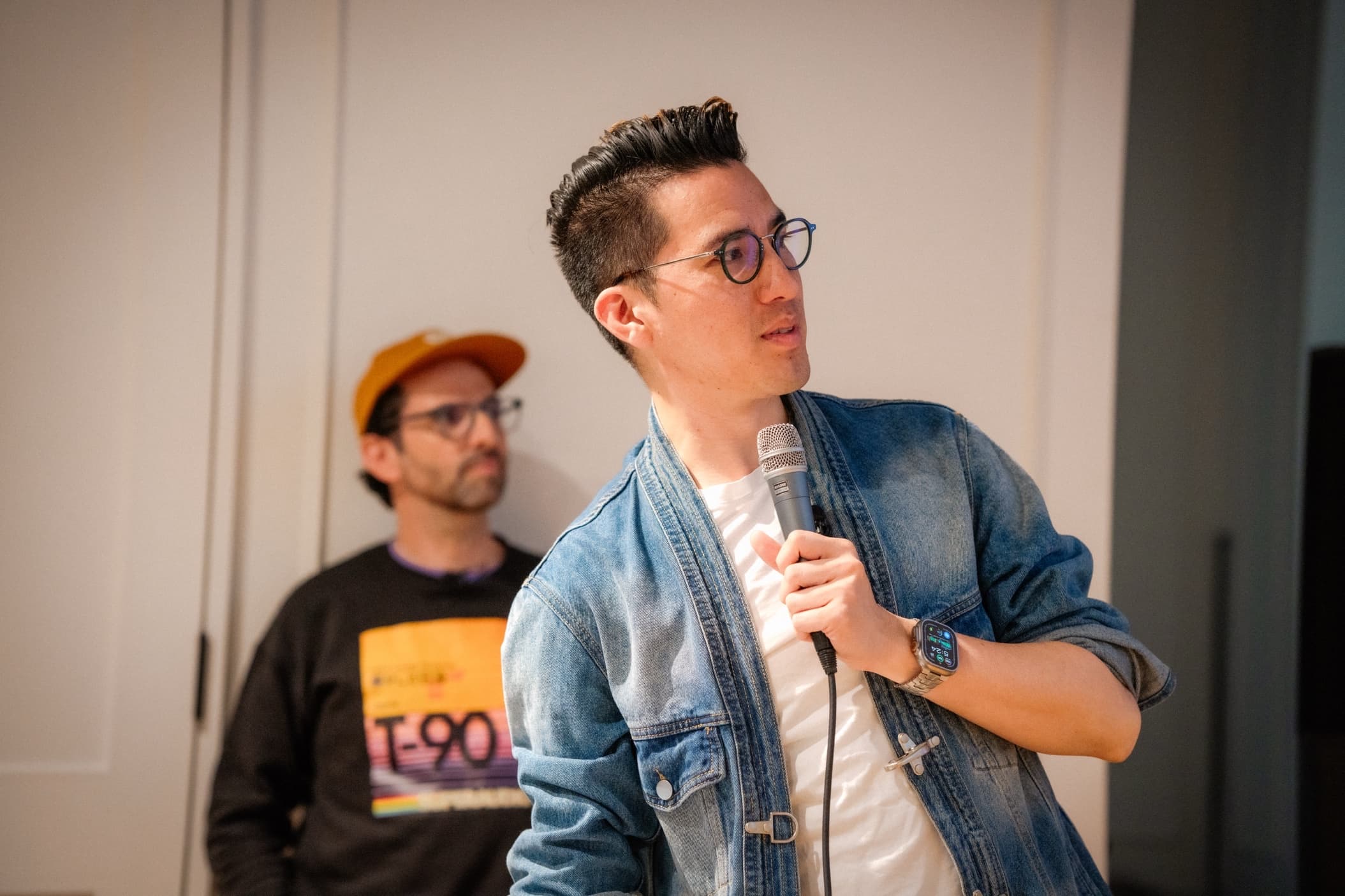 Presenter teaching at GenJam session