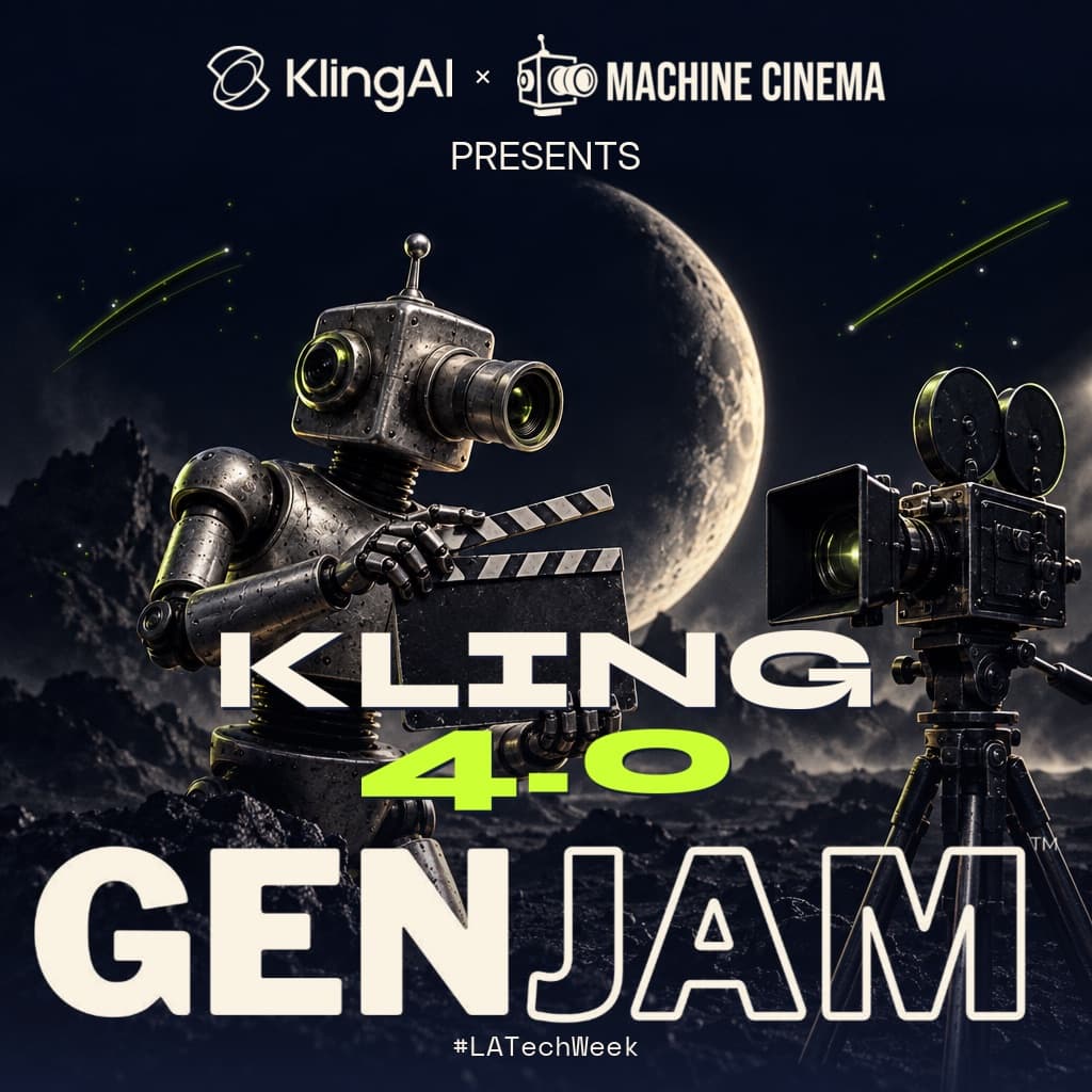 Kling AI × Machine Cinema present the Kling 4.0 GenJam, #LATechWeek